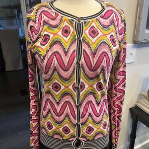 Tory Burch xs cardigan super cute colors-excellent condition